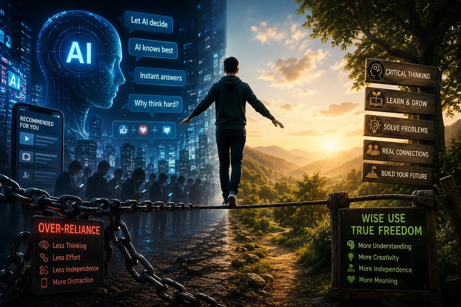 Balancing AI and human independence