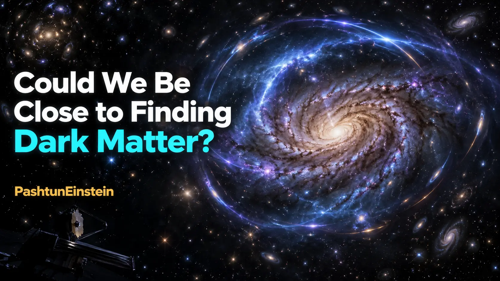 A dark matter particle moving through a glowing underground xenon detector